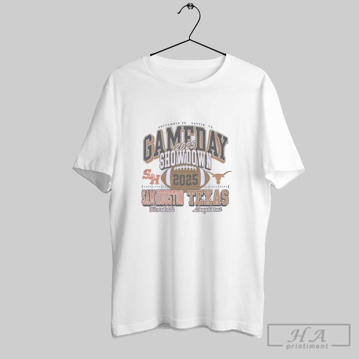 Gameday Showdown 2025 Texas Vs Sam Houston Matchup Tank Top Classic