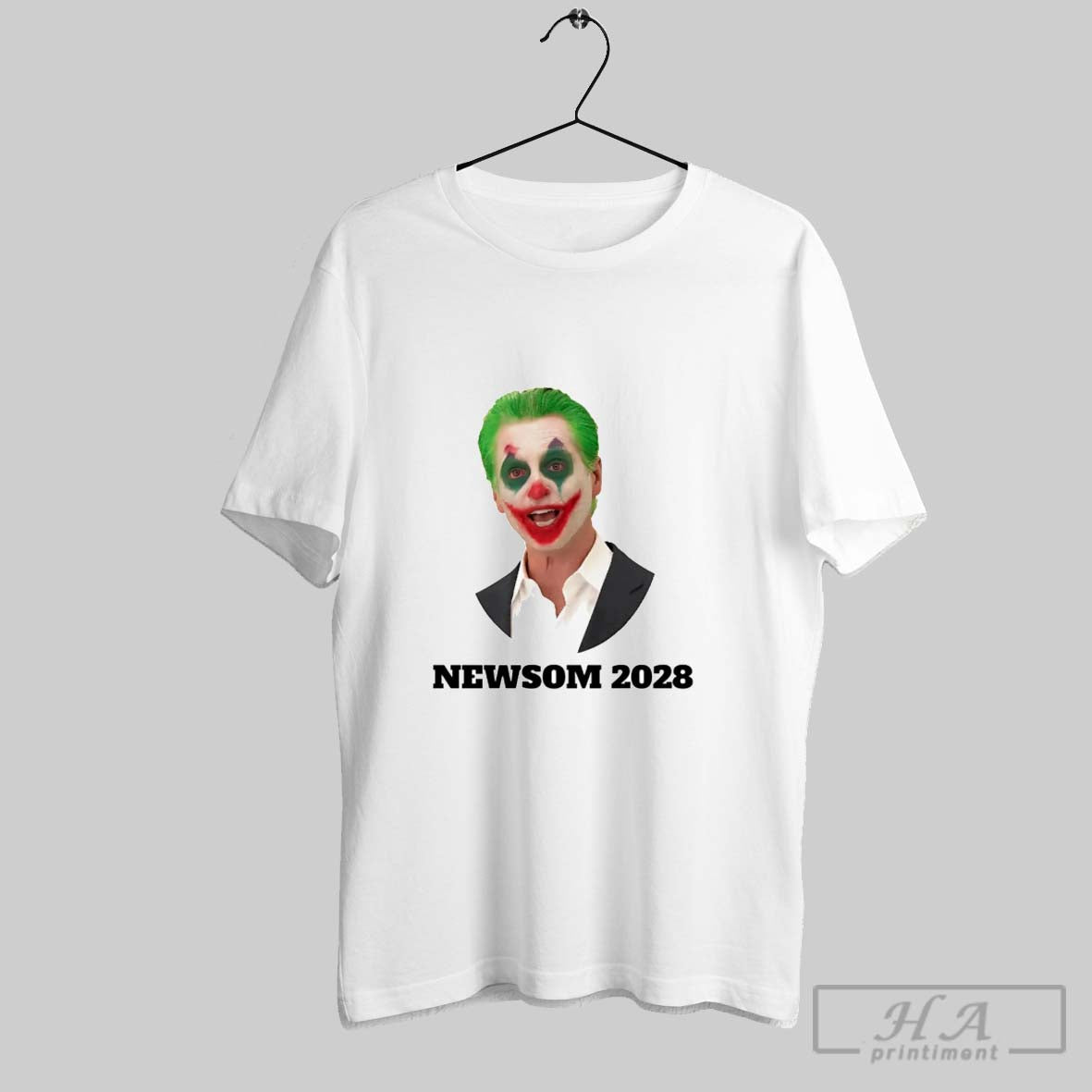 Gavin Newsom Joker 2028 TShirt Trendy Apparel