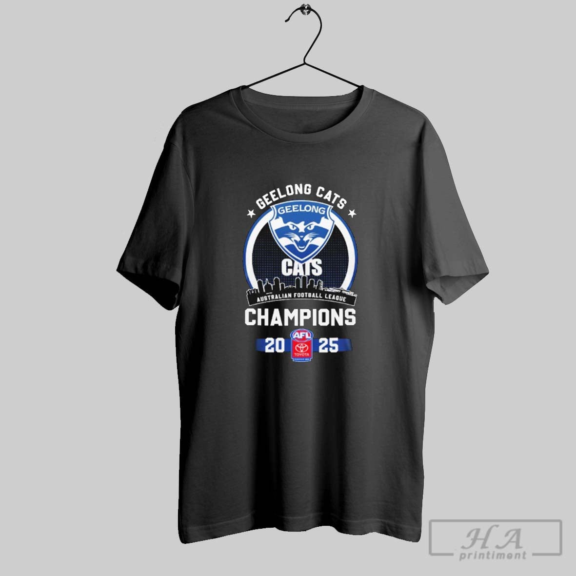 Geelong Cats Afl Champions 2025 Toyota Shirt Authentic Art