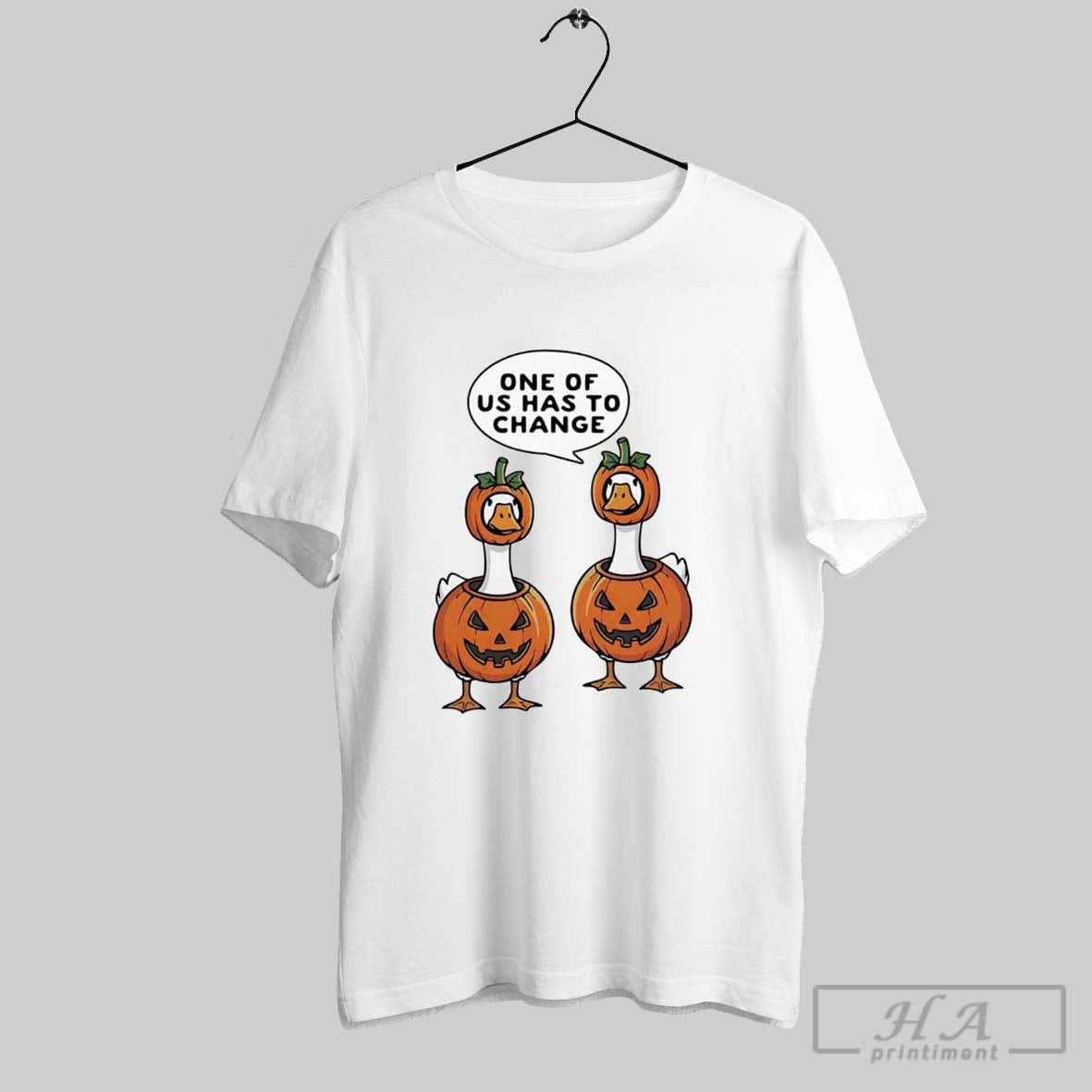 Geese One Us Has To Change Pumpkin Halloween Sweatshirt Exclusive Look