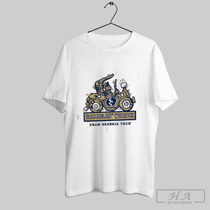 Georgia Tech Yellow Jackets Football Ramblin Wreck Long Sleeve