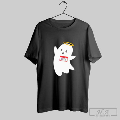 Ghost Halloween Hallo I Am Ween Tee Retro Collection