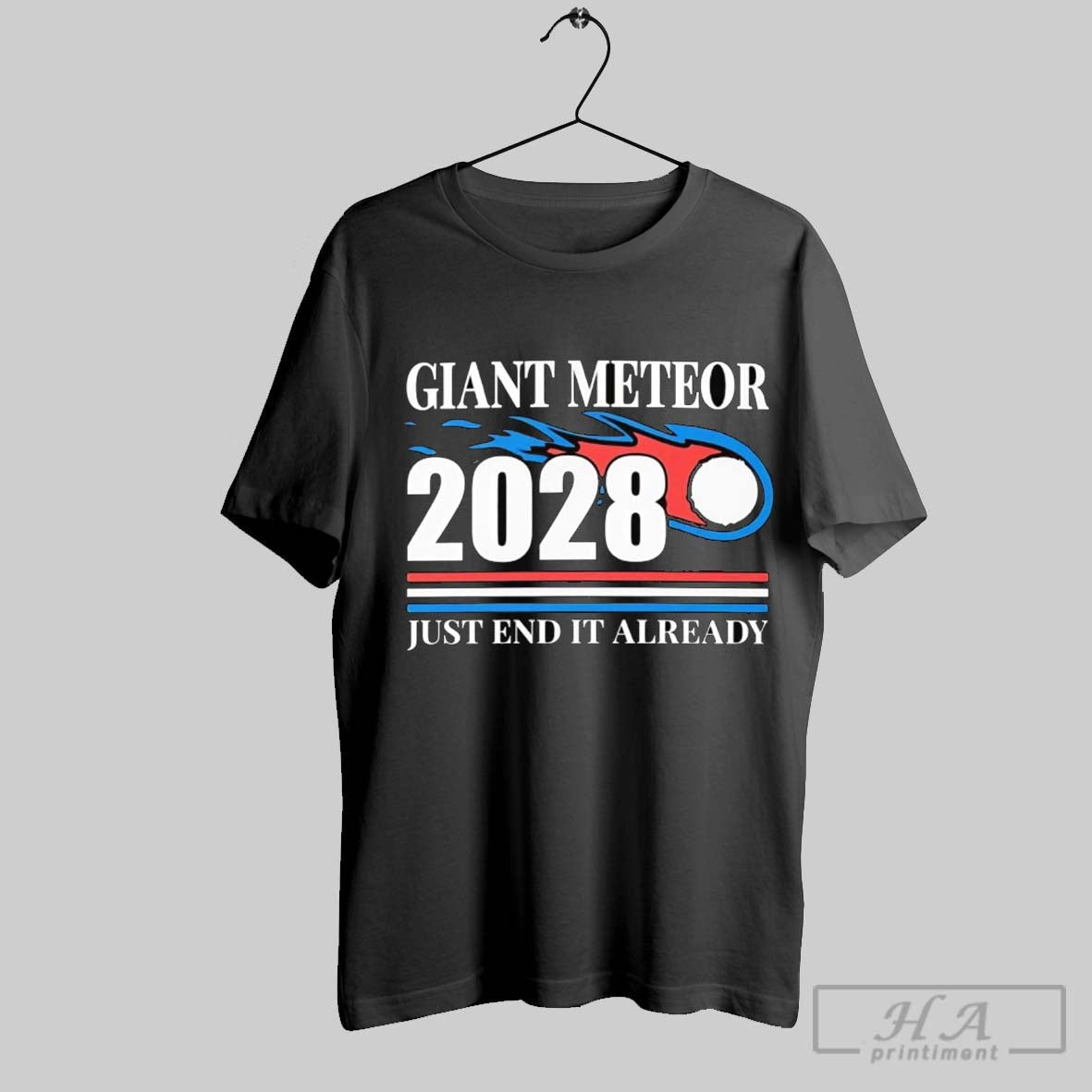 Giant Meteor 2028 Just End It Already Long Sleeve Unique Art
