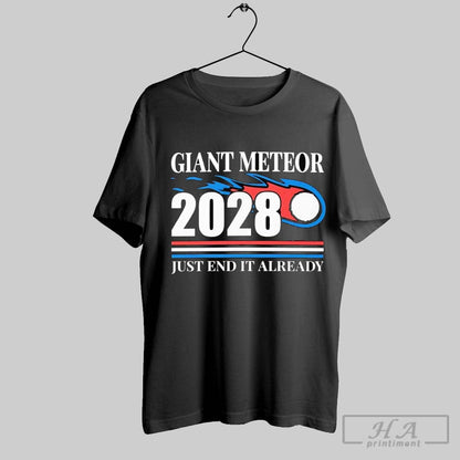 Giant Meteor 2028 Just End It Already Long Sleeve Unique Art