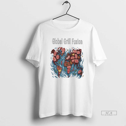 Global Grill Fusion Meat Map Tank Top Designer Fashion