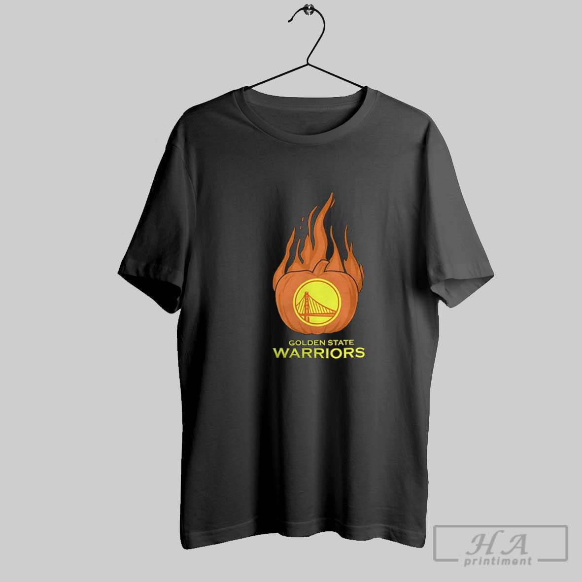 Golden State Warriors Flaming Pumpkin Halloween 2025 Tank Top