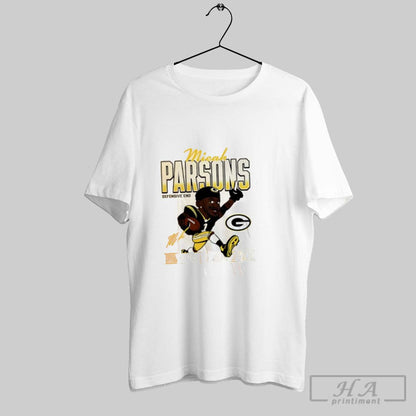 Green Bay Packers Micah Parsons Caricature TShirt Classic Collection
