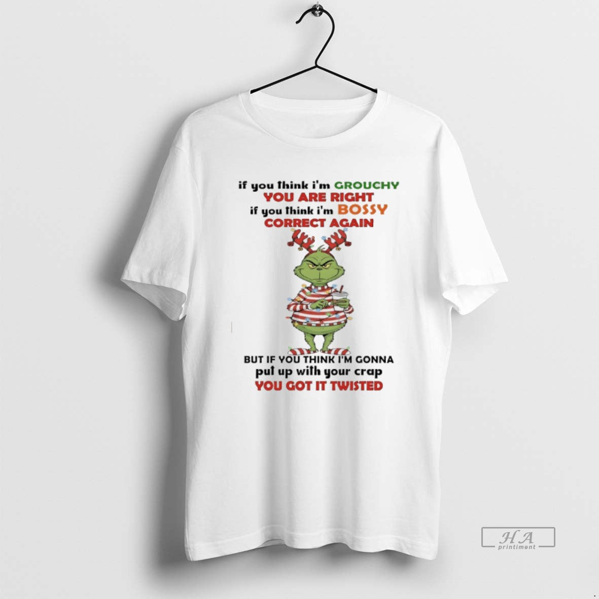 Grinch Santa If You Think Im Grouchy You Are Right If You Think Tank