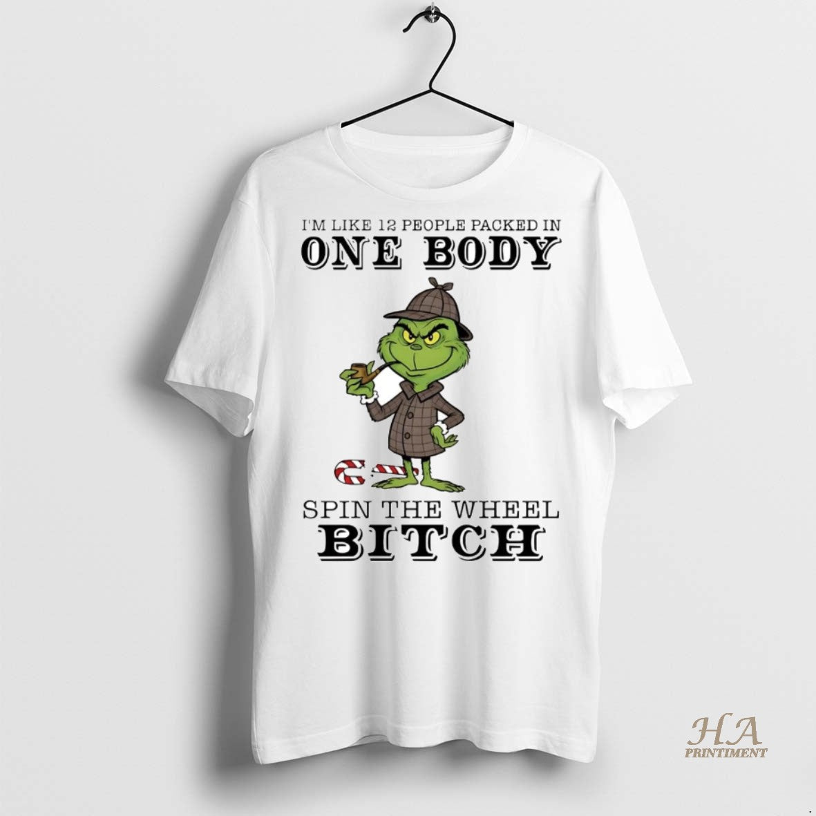 Grinch Im Like 12 People Packed One Body Spin Wheel Bitch Long Sleeve