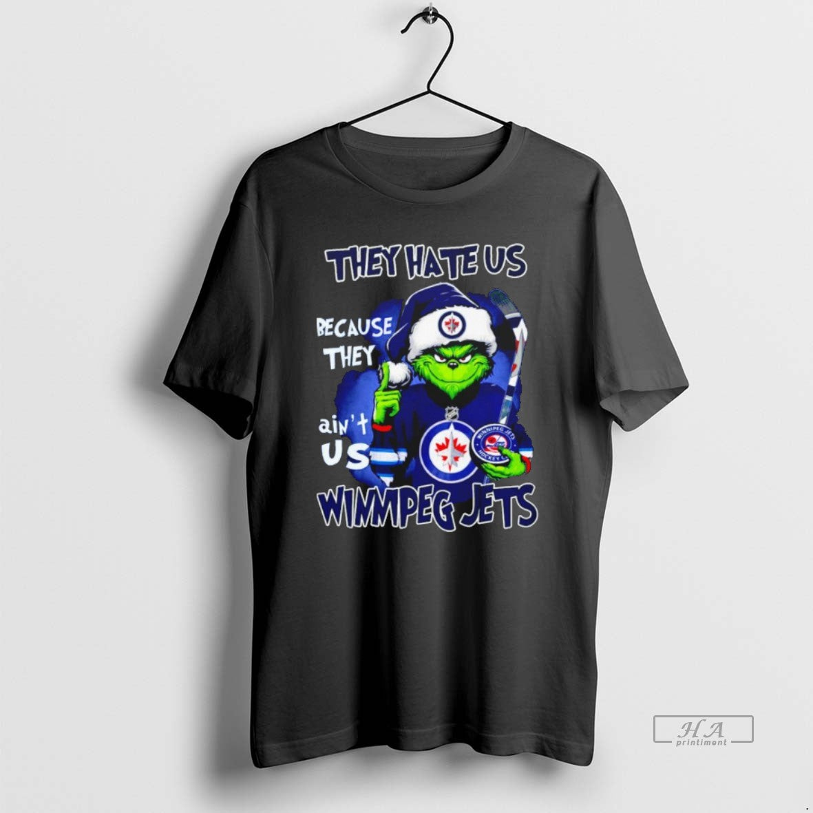 Grinch They Hate Us Because They Aint Is Winnipeg Jets Long Sleeve