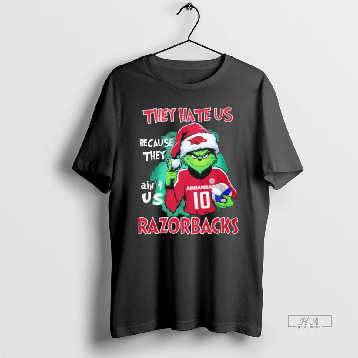 Grinch They Hate Us Because They Aint Us Arkansas Razorbacks