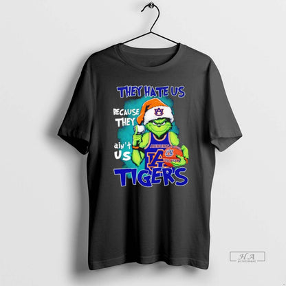 Grinch They Hate Us Because They Aint Us Auburn Tigers Shirt Elegant