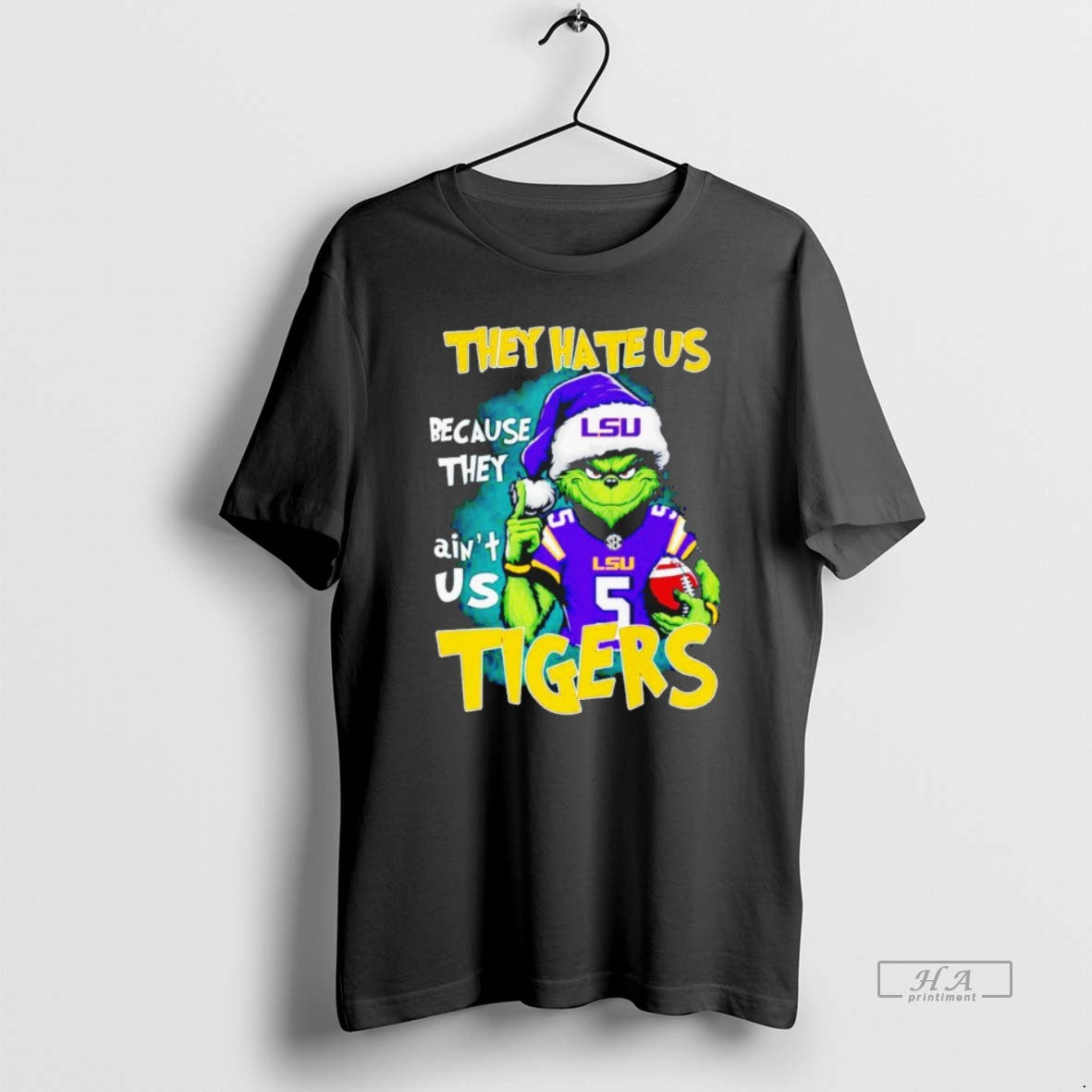 Grinch They Hate Us Because They Aint Us Lsu Tigers Long Sleeve