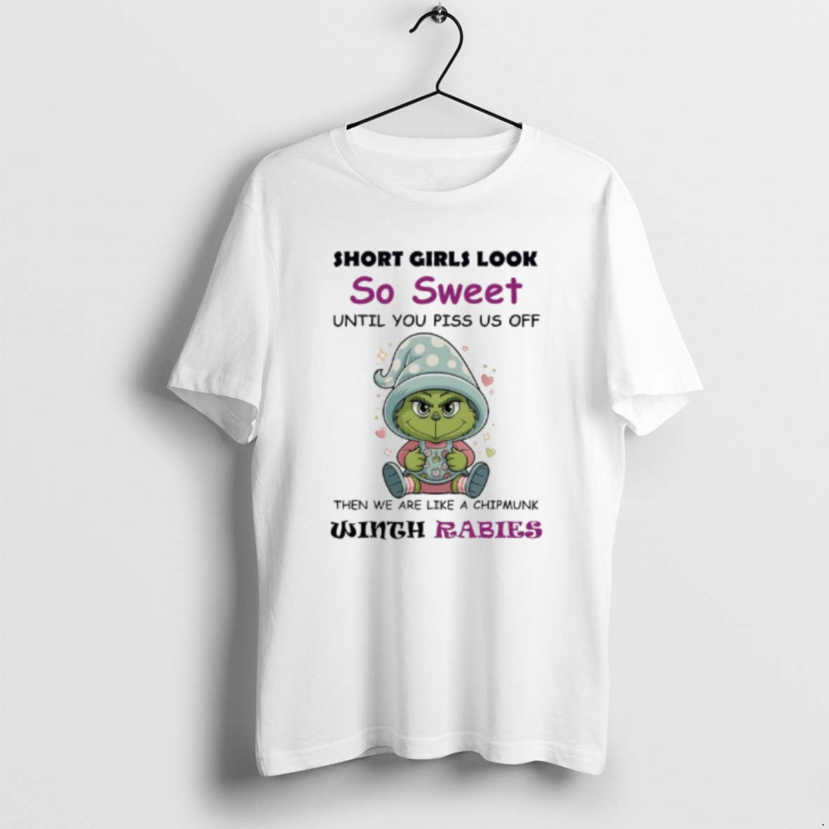Grinch X Gnome Short So Sweet Until You Piss Us Off Then Tank Top