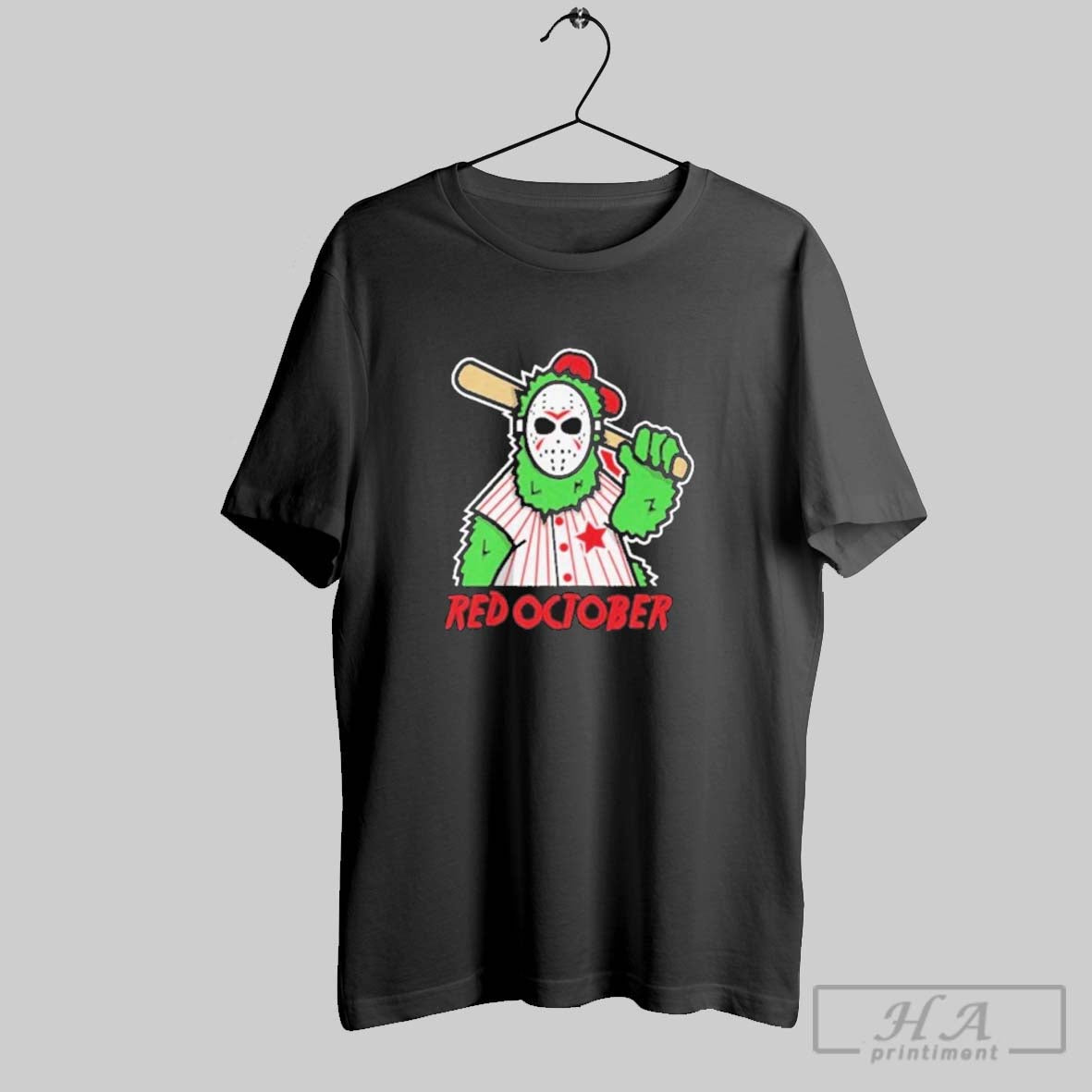 Halloween Jason Voorhees Phanatic Phillies Red October TShirt Classic