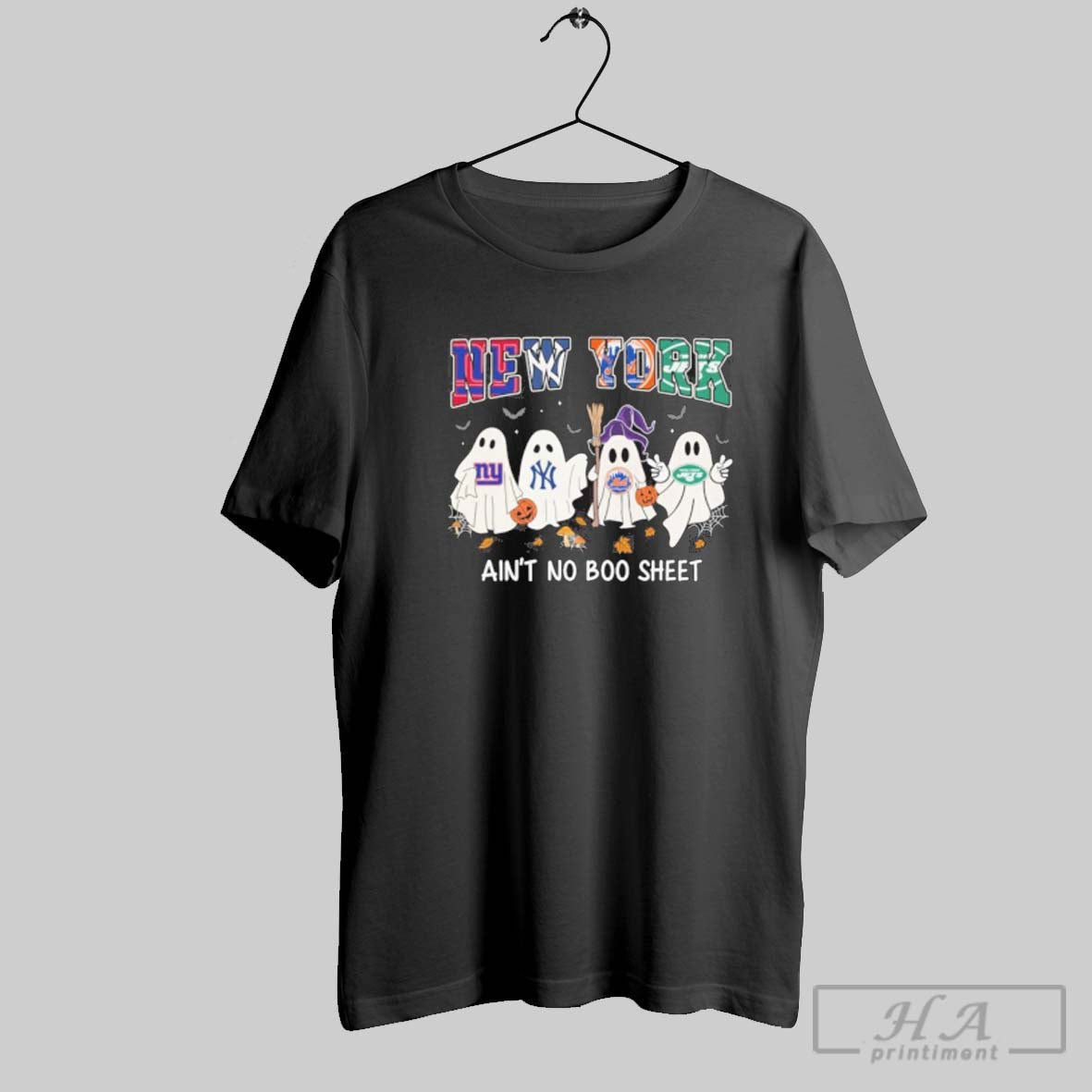 Halloween New York Sports Teams Aint No Boo Sheet Hoodie Exclusive Art