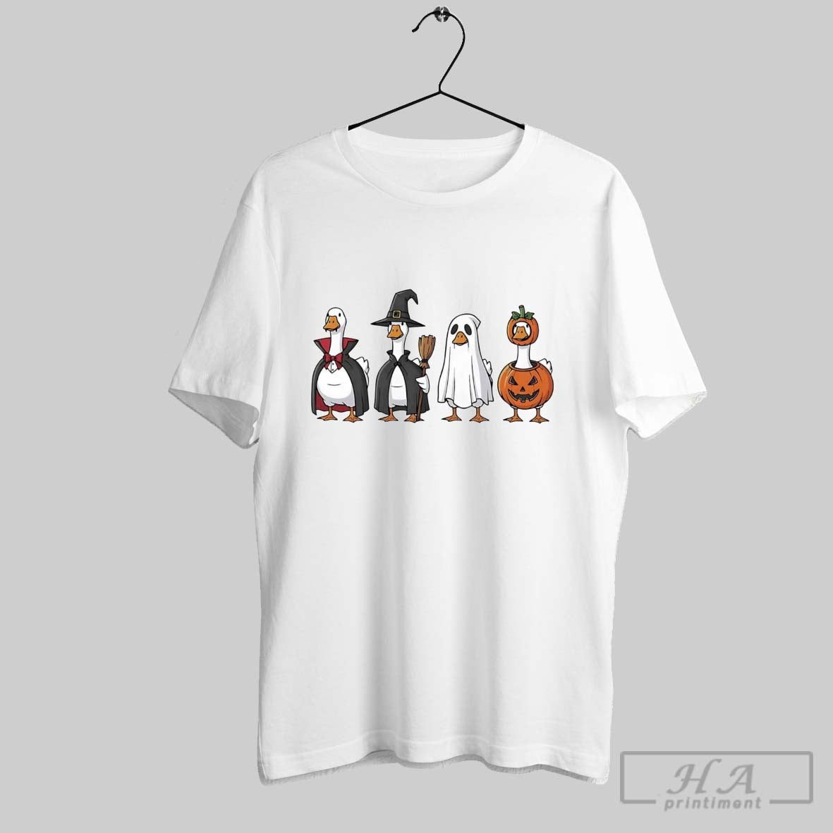 Halloween Geese Vampire Witch Ghost Pumpkin Sweatshirt Classic Style