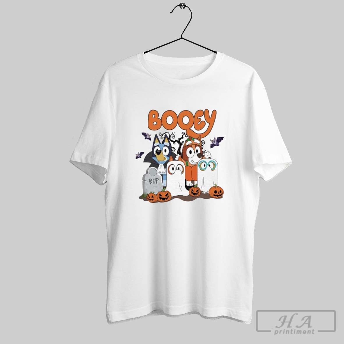 Happy Halloween Booey Rip Ghost Dog Ladies TShirt Modern Collection