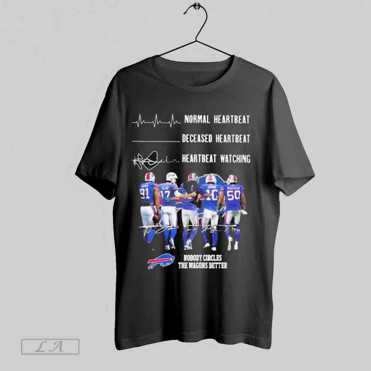 Heartbeat Watching Buffalo Bills 2025 Tee Stylish Style