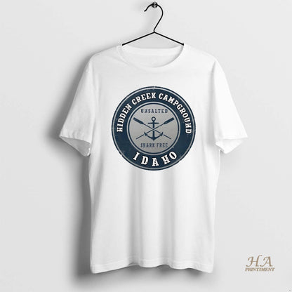 Hidden Creek Campground Idaho Tee Designer Merch