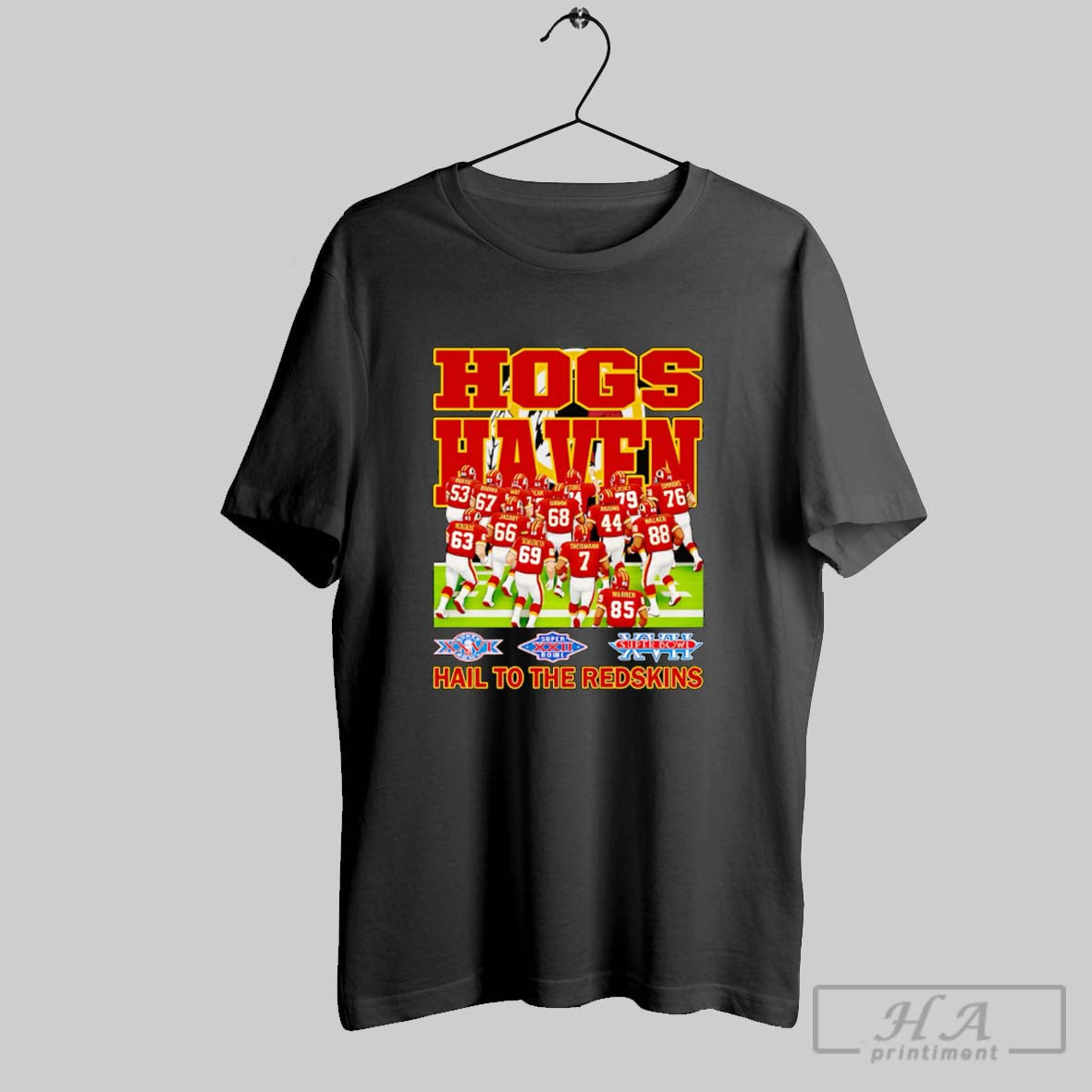 Hogs Haven Hail To Redskins Shirt Authentic Merch
