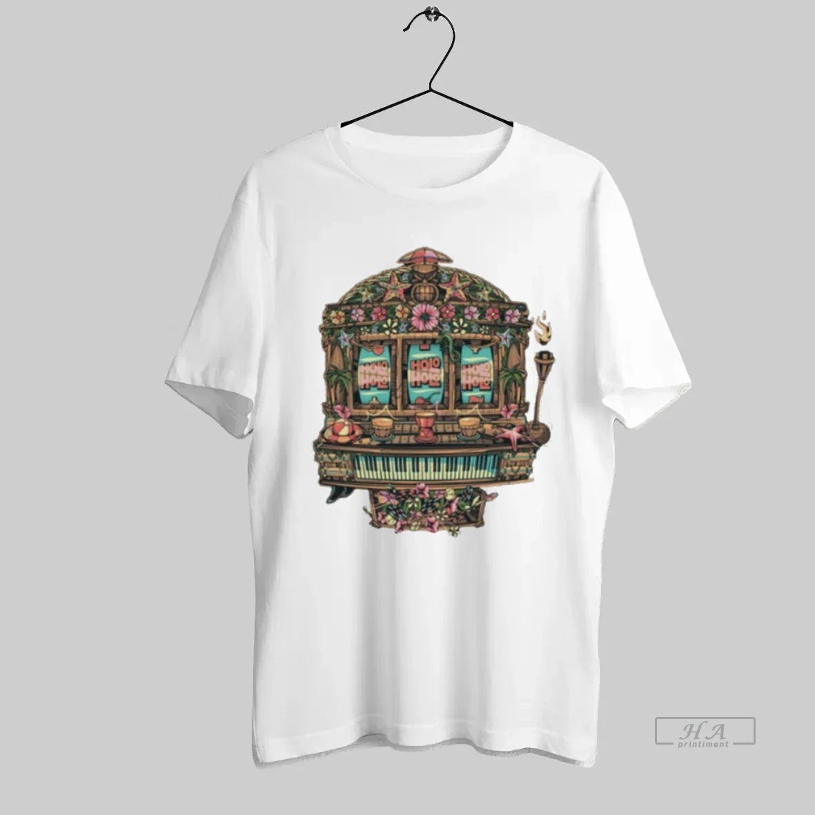 Holo Holo Slot Machine TShirt Elegant Apparel