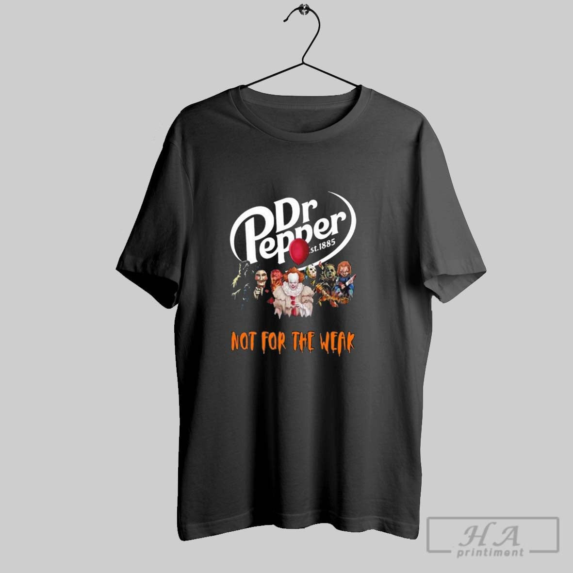 Horror Characters X Dr Pepper Not Weak Halloween 2025 TShirt