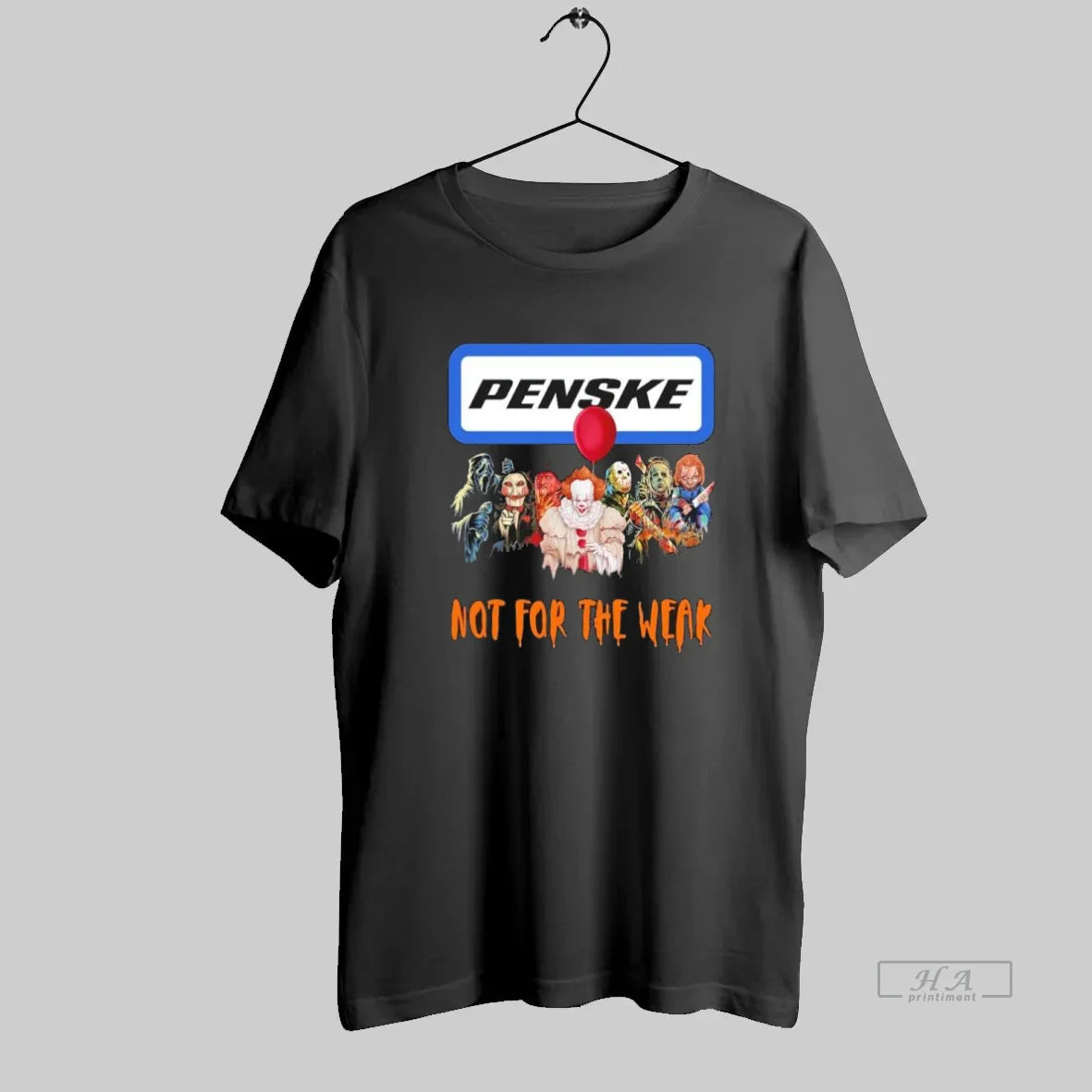 Horror Characters X Penske Not Weak Halloween TShirt Vintage Apparel