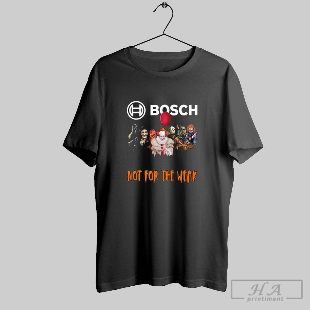 Horror Characters X Robert Bosch Gmbh Not Weak Halloween 2025 Tee