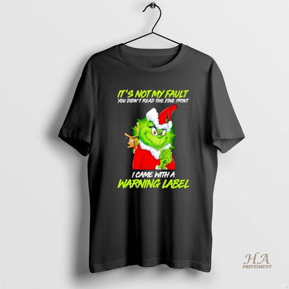 Hot Grinch Its Not My Fault Tank Top Trendy Apparel