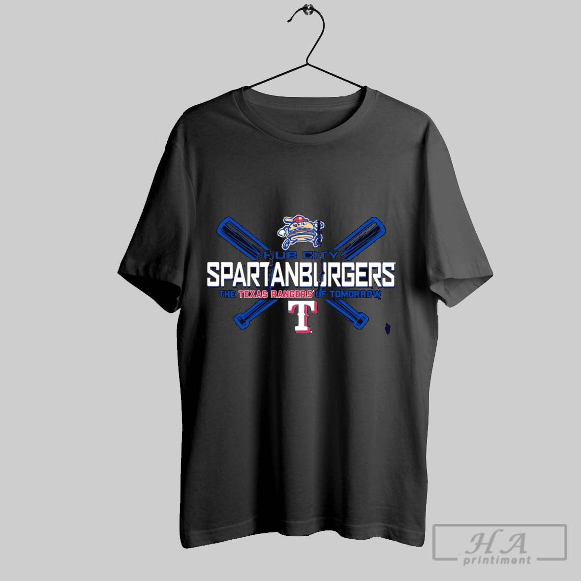 Hub City Spartanburgers Texas Rangers Tomorrow Long Sleeve Modern