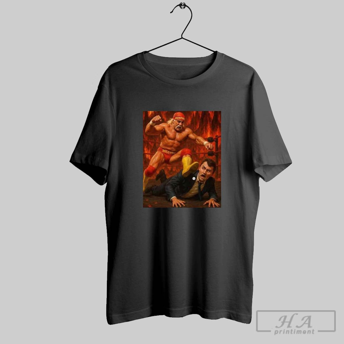 Hulk Hogan Hulkamania Beat Charlie Kirk Wrestling Meme Sweatshirt