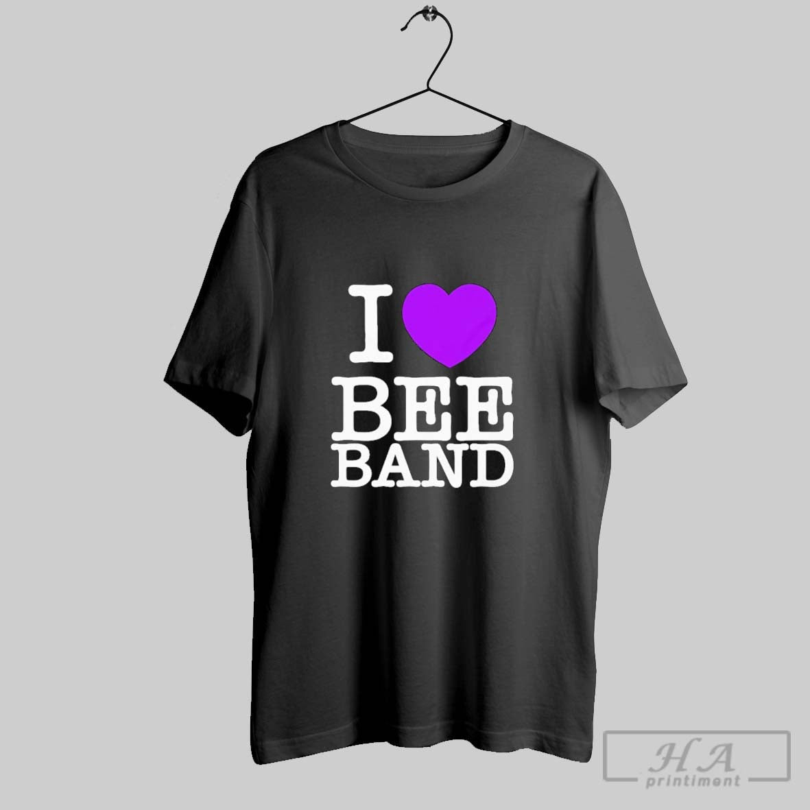 I Heart Bee Band Tee Elegant Look