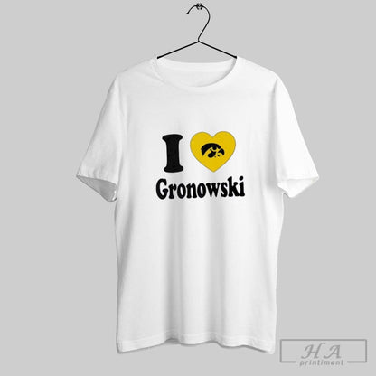 I Heart Mark Gronowski Iowa Hawkeyes Sweatshirt Authentic Apparel
