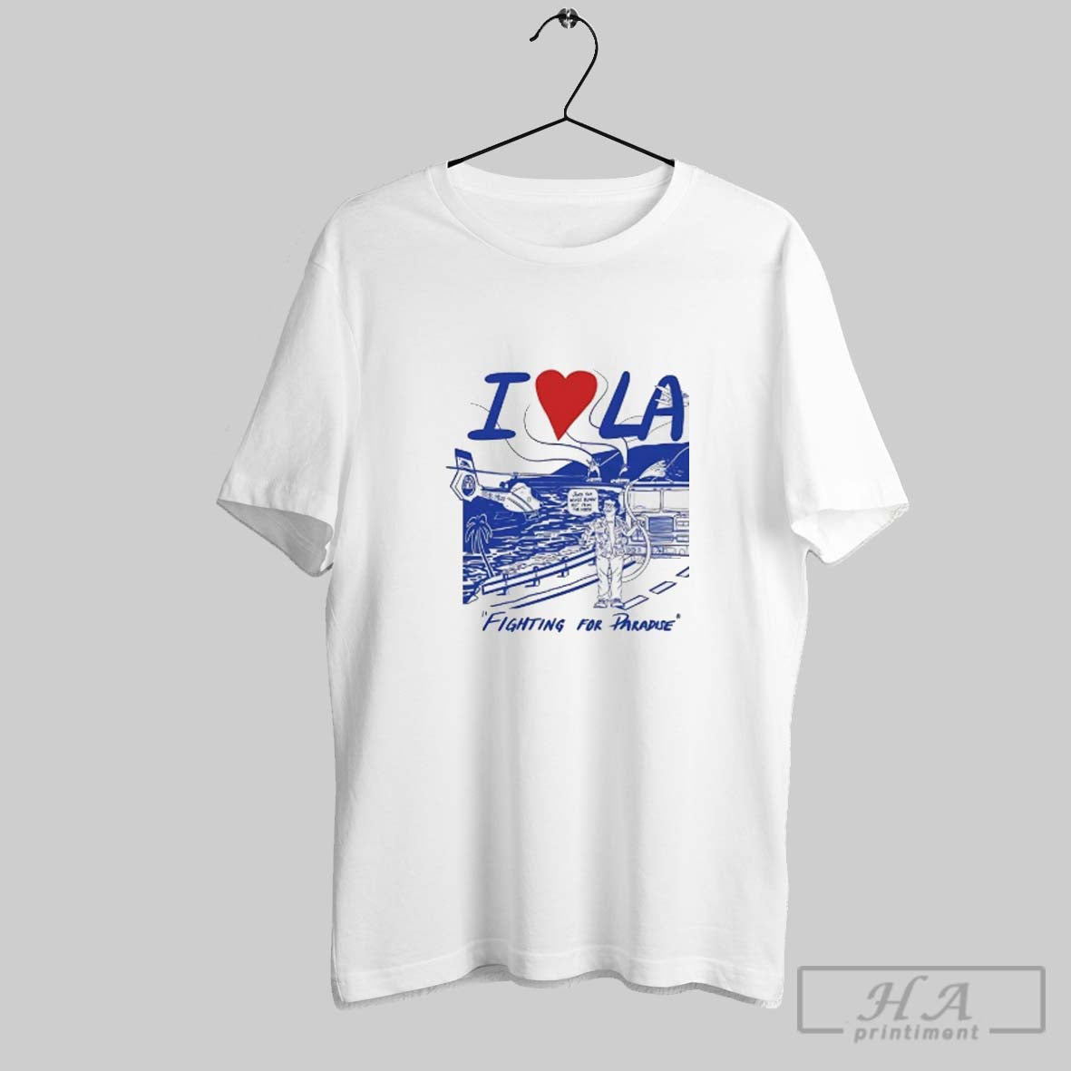 I Love La Fighting Paradise Hoodie Unique Apparel
