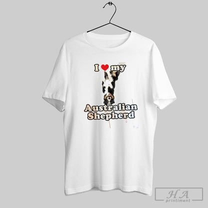 I Love My Australian Shepherd Dog Long Sleeve Premium Merch