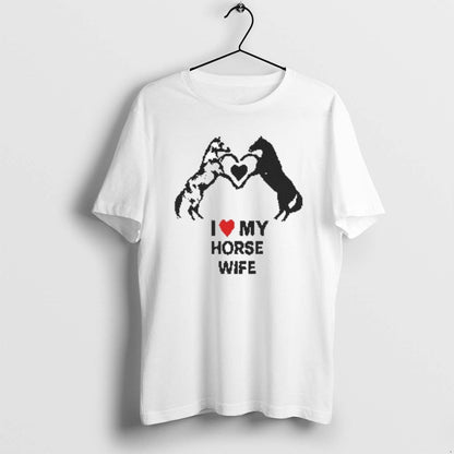 I Love My Horse Wife Heart Tank Top Modern Look
