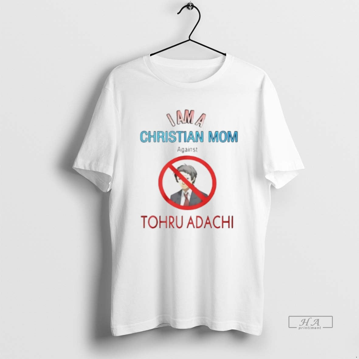 I Am Christian Mom Against Tohru Adachi Anime Tee Vintage Look