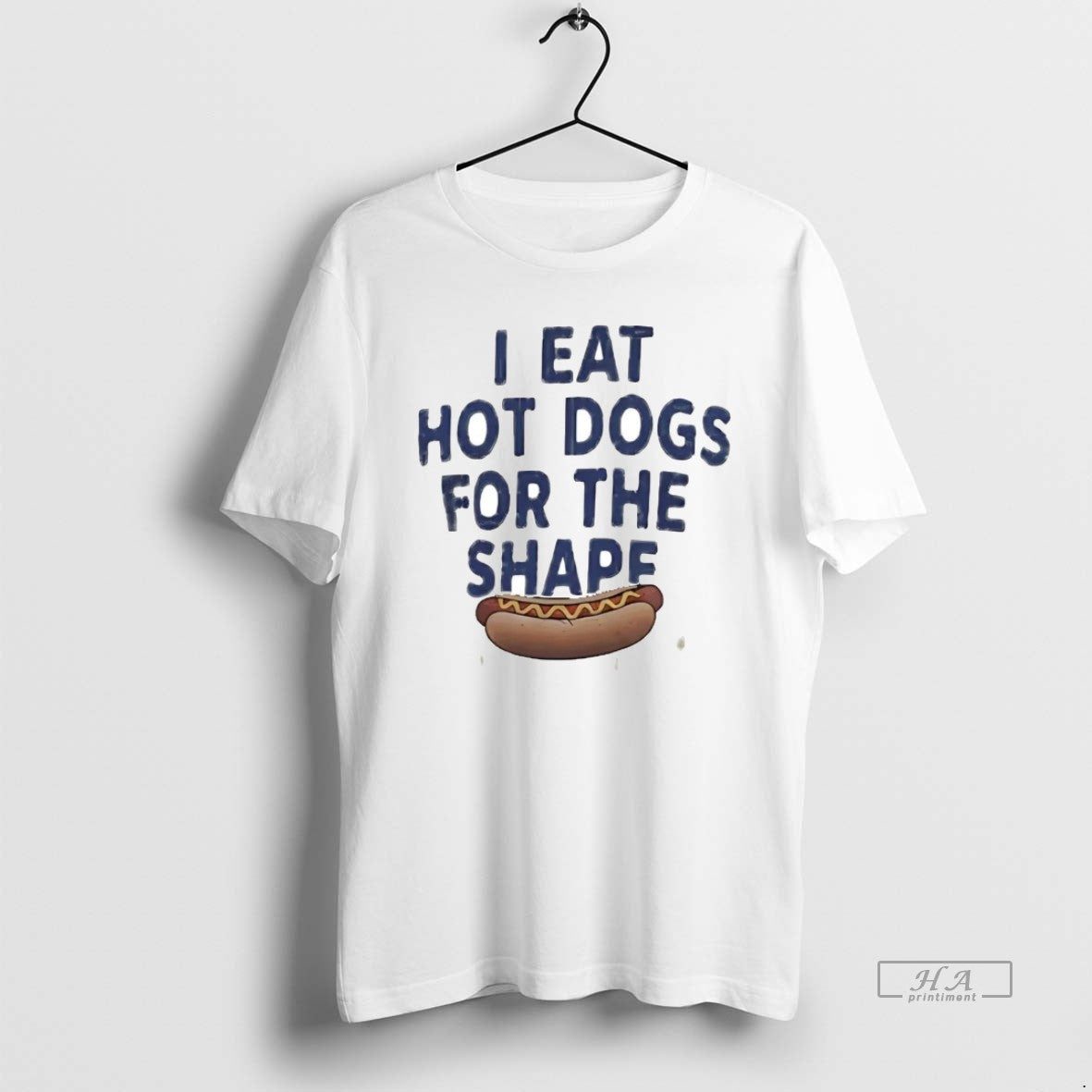I Eat Hot Dogs Shape TShirt Unique Merch