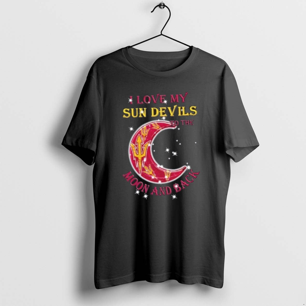 I Love My Arizona State Sun Devils To Moon And Back Hoodie Retro Look