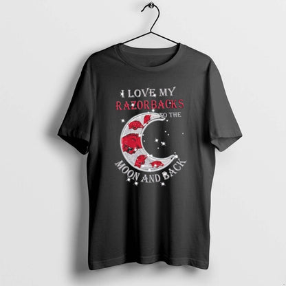 I Love My Arkansas Razorbacks To Moon And Back Hoodie Stylish Style