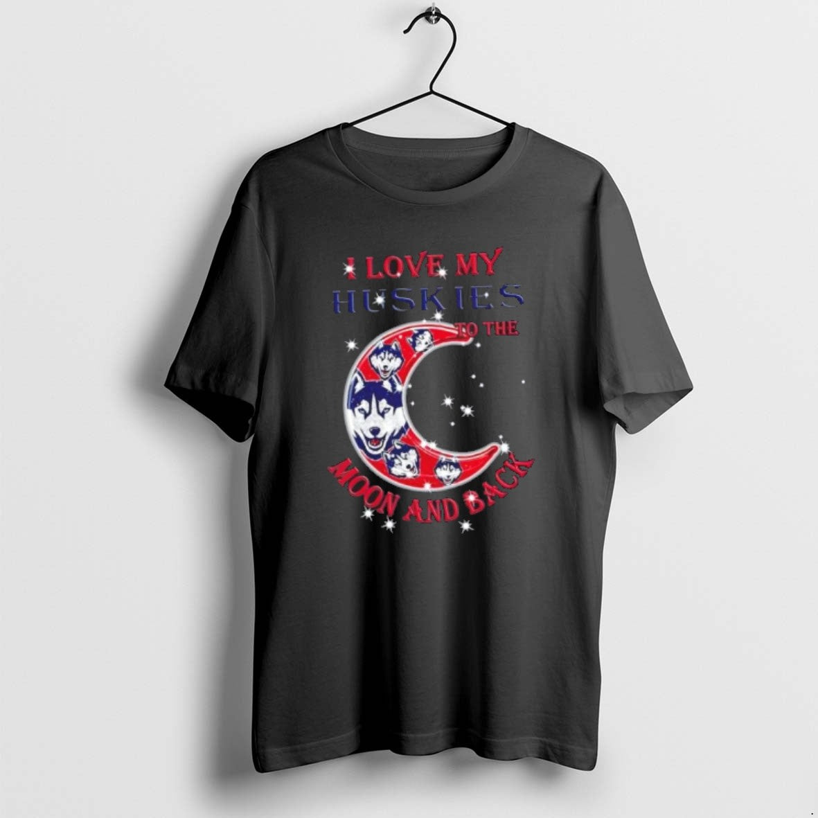I Love My Connecticut Huskies To Moon And Back TShirt Stylish Merch