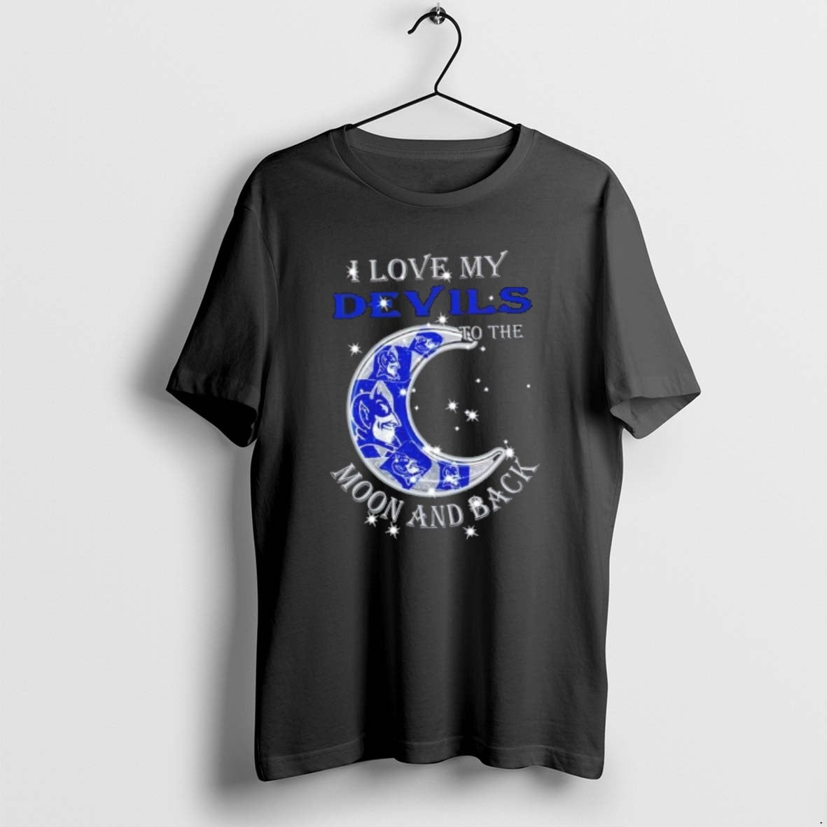 I Love My Duke Blue Devils To Moon And Back Long Sleeve Authentic Art