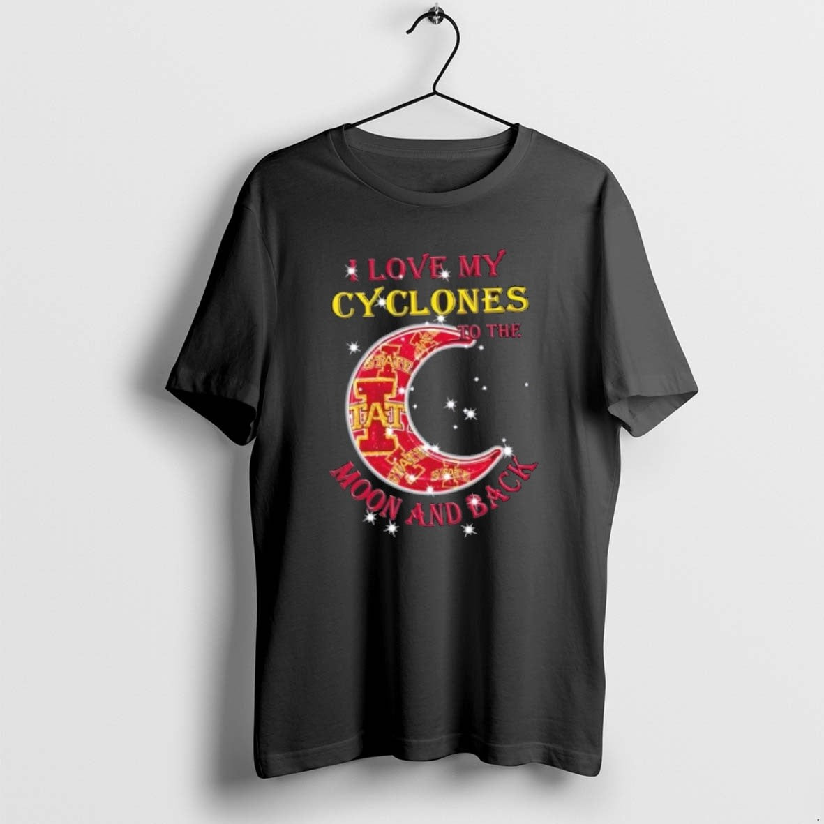 I Love My Iowa State Cyclones To Moon And Back Tee Classic Art