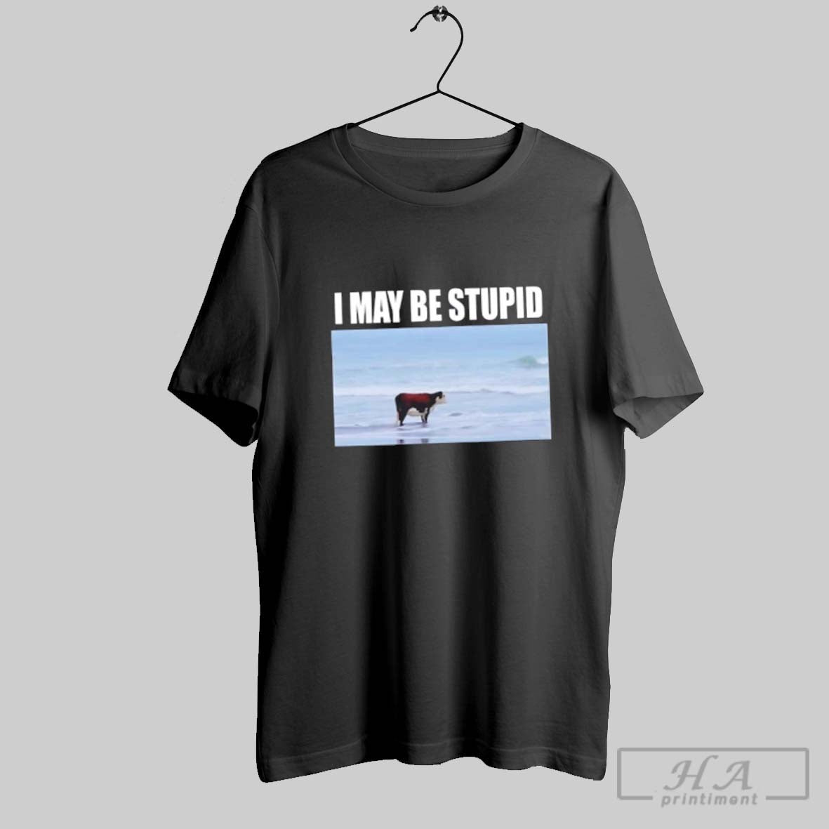 I May Be Stupid Cow Meme Tank Top Elegant Art