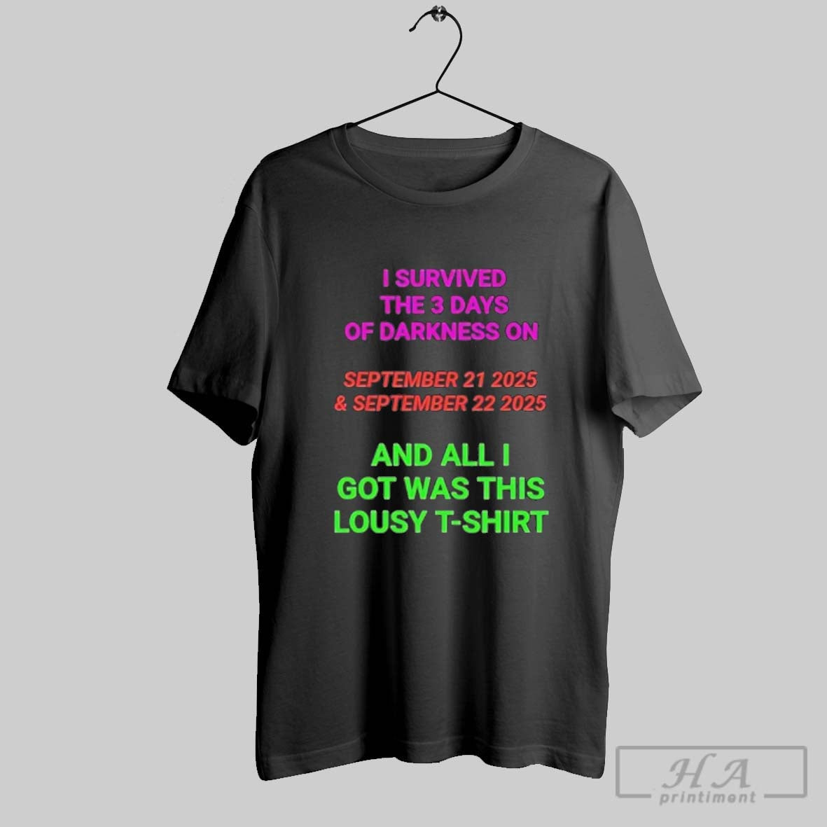 I Survived 3 Days Darkness September 21 2025 And September 22 Hoodie