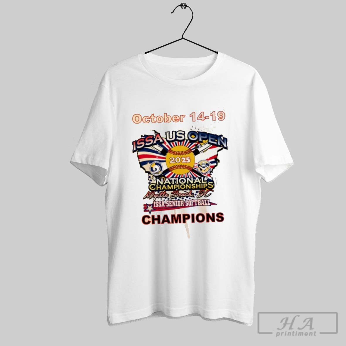 Issa Senior Softball 2025 Issa Us Open Champions Shirt Authentic Look