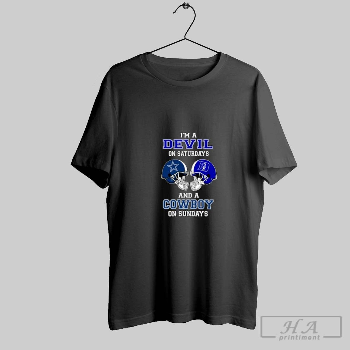 Im Duke Blue Devils Saturdays And Dallas Cowboys Sundays Helmet