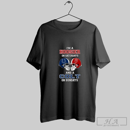 Im Indiana Hoosiers Saturdays And Indianapolis Colts Sundays Helmet