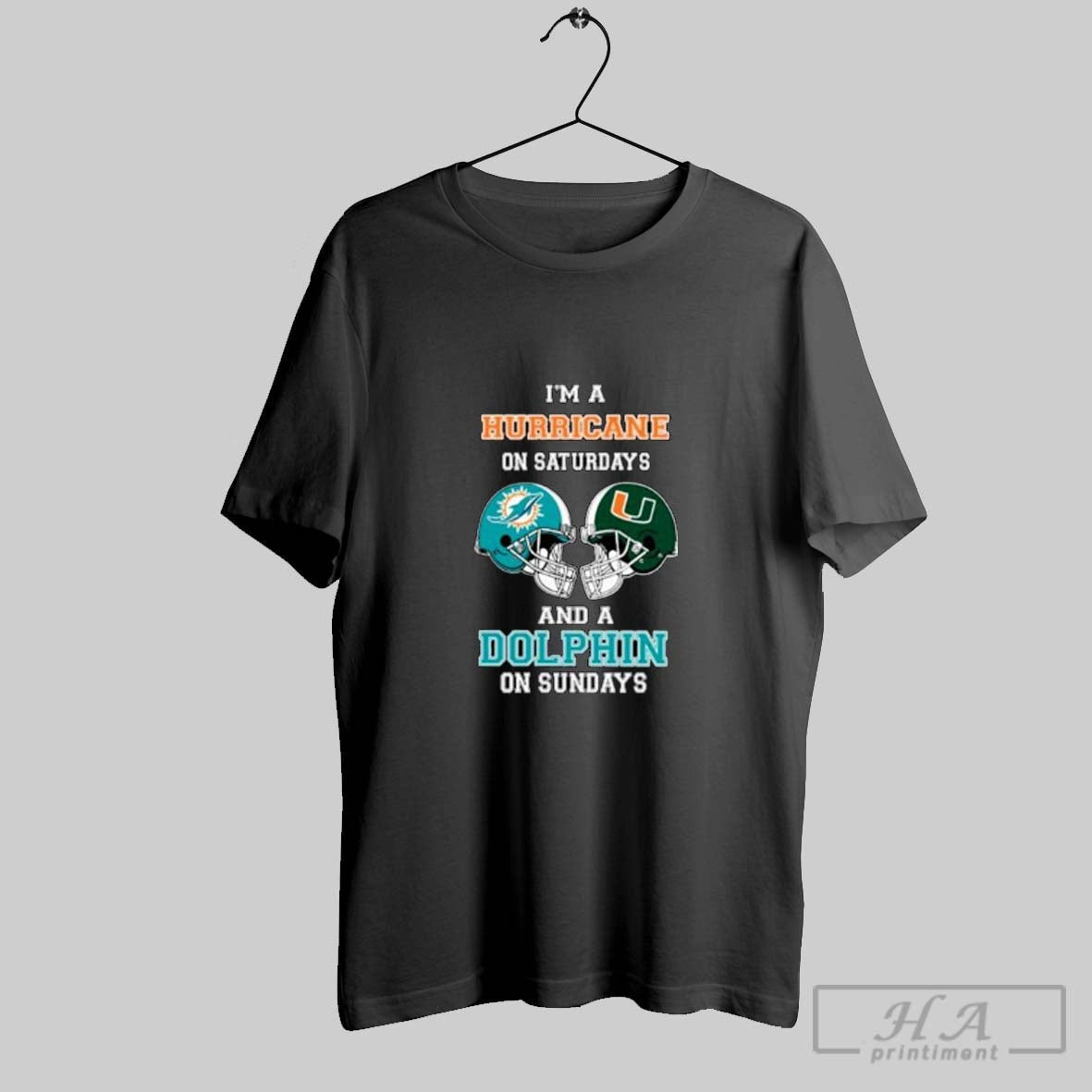Im Miami Hurricanes Saturdays And Miami Dolphins Sundays Helmet 2025